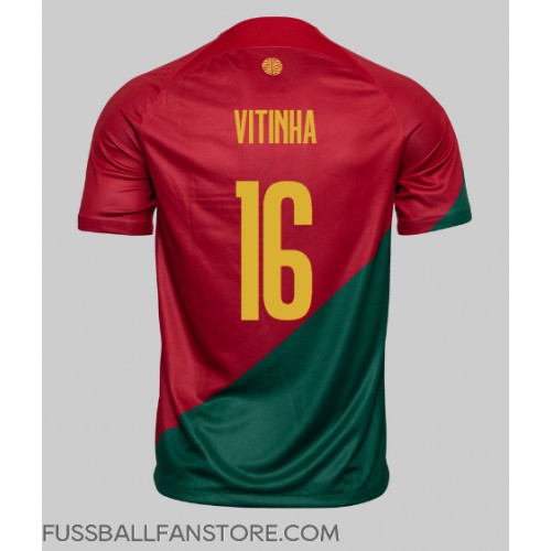 Portugal Vitinha #16 Replik Heimtrikot WM 2022 Kurzarm